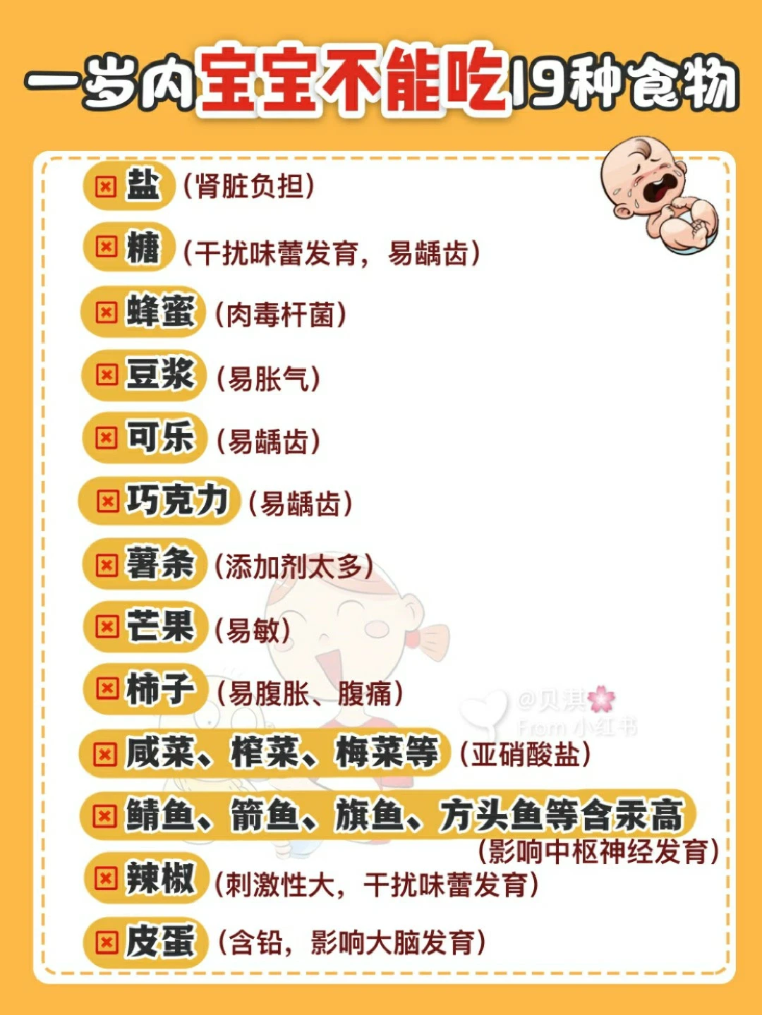 宝宝辅食添加黑名单❌初添加辅食要牢记