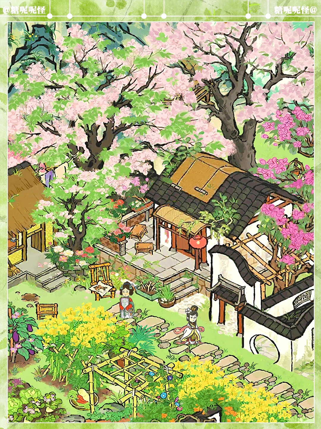 苦楝花树🌸只怪南风吹紫雪，不知屋角练飞花