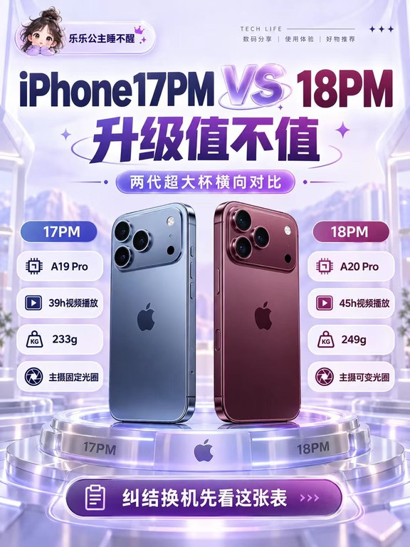 iPhone17PM换18PM到底值不值