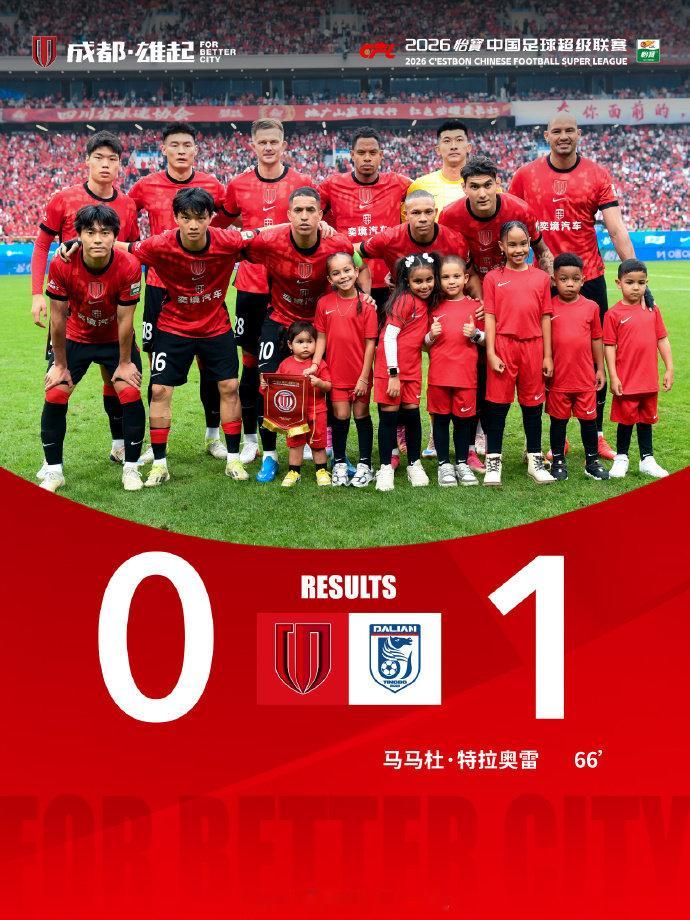 大连英博1:0 客场胜成都蓉城
-牛！！！ ​