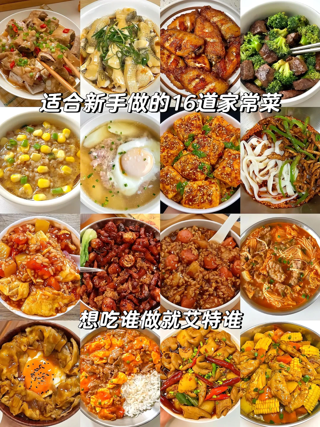适合新手做的十六道家常菜