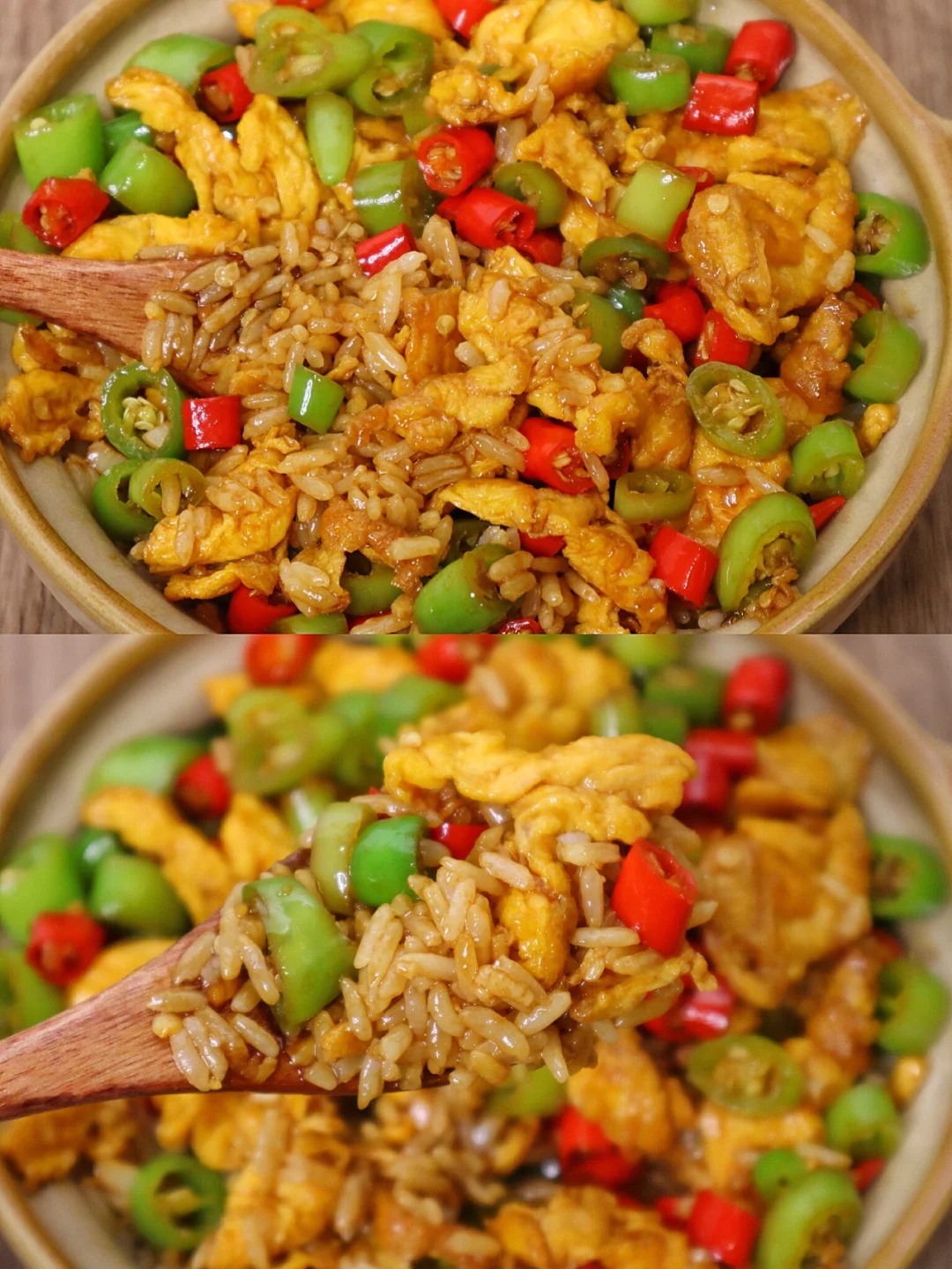 香到炸裂的双椒鸡蛋拌饭‼️巨巨巨下饭🔥