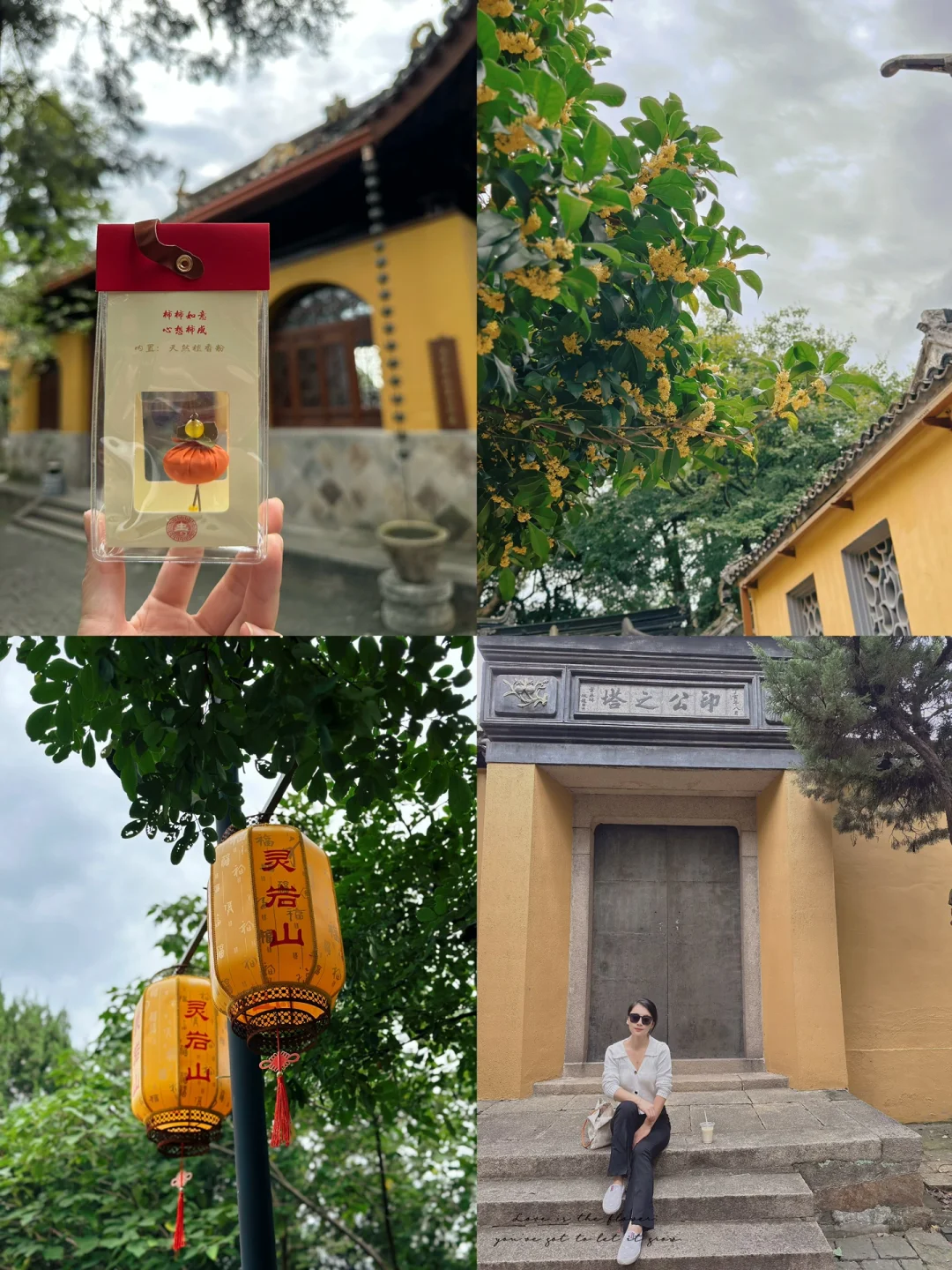 苏州国庆爬灵岩山，找到了喜欢的小柿子