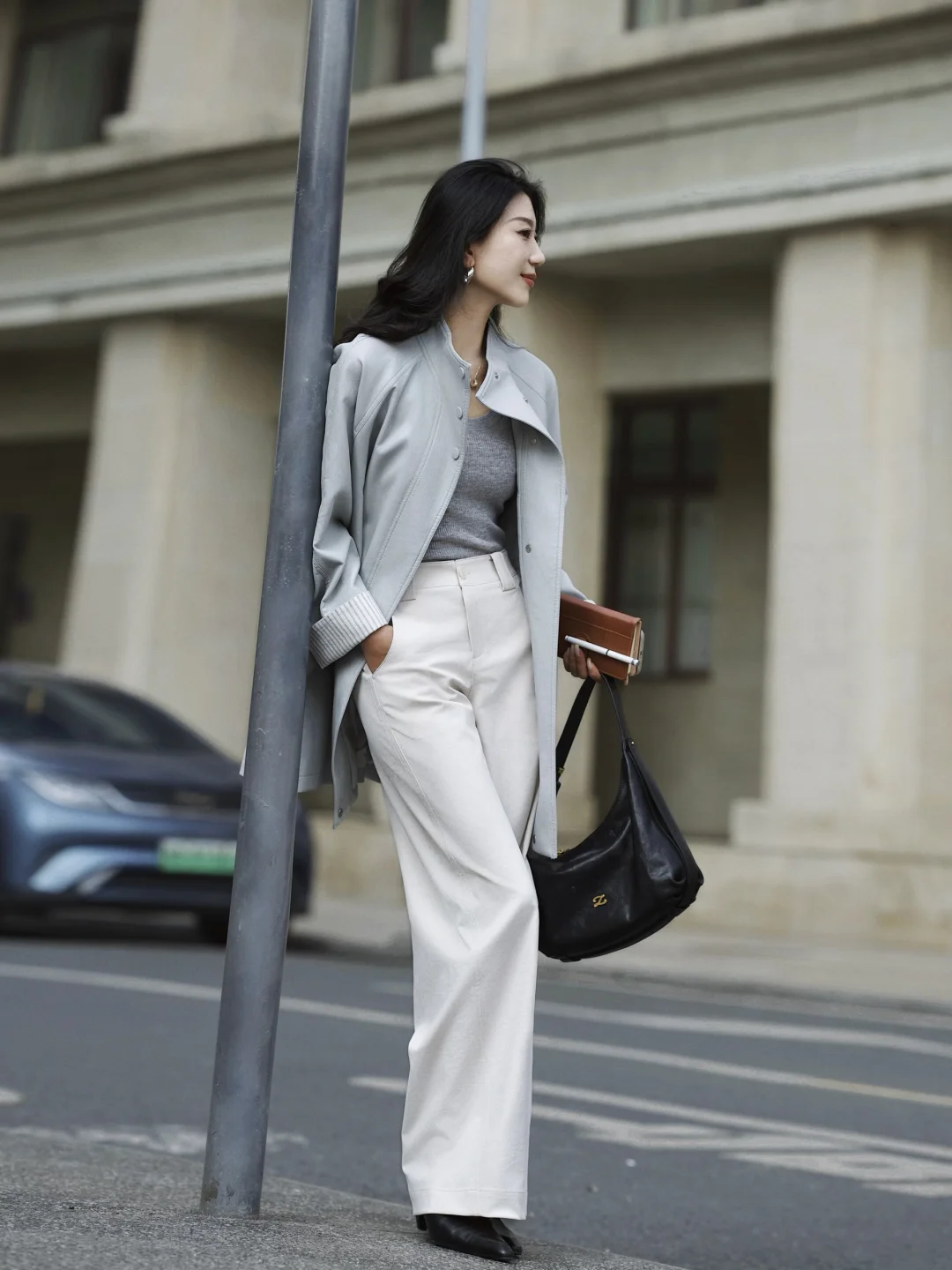 把春天穿在身上，通勤路上拾光