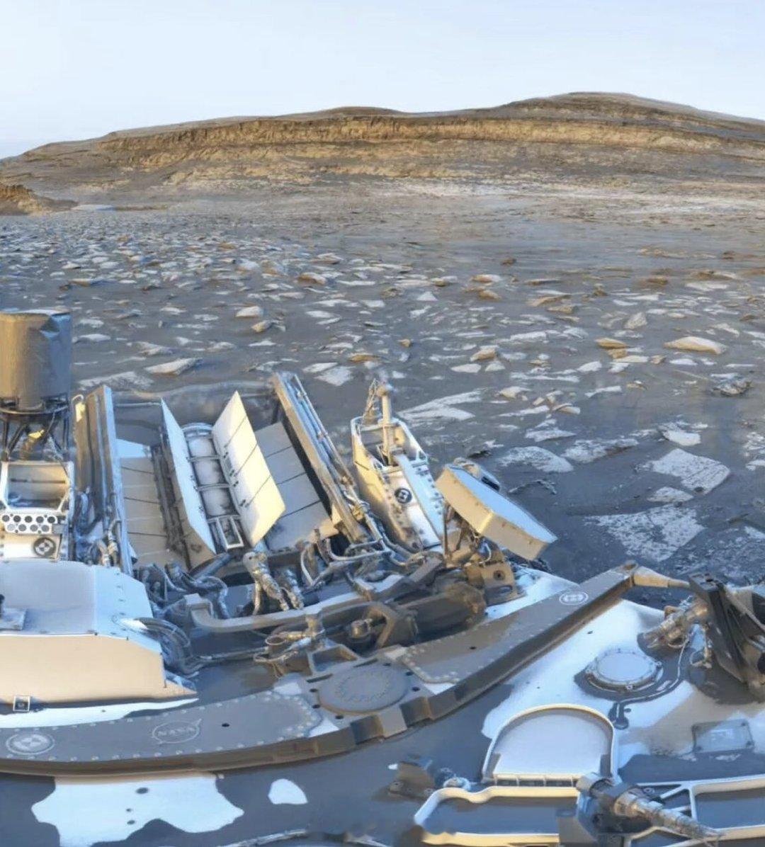 这是NASA最新公开的火星表面照！

现在理解为什么马斯克殖民火星了 ​