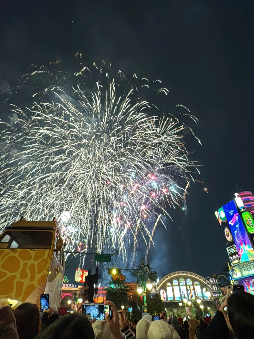 11.17在疯狂动物城看到了大烟花！！！！好看