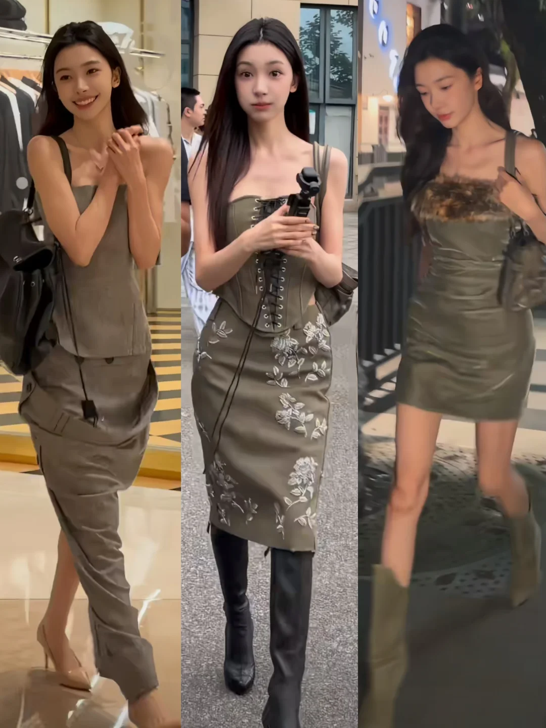 易梦玲三套妈妈级别穿搭！秒变高跟鞋走路粉