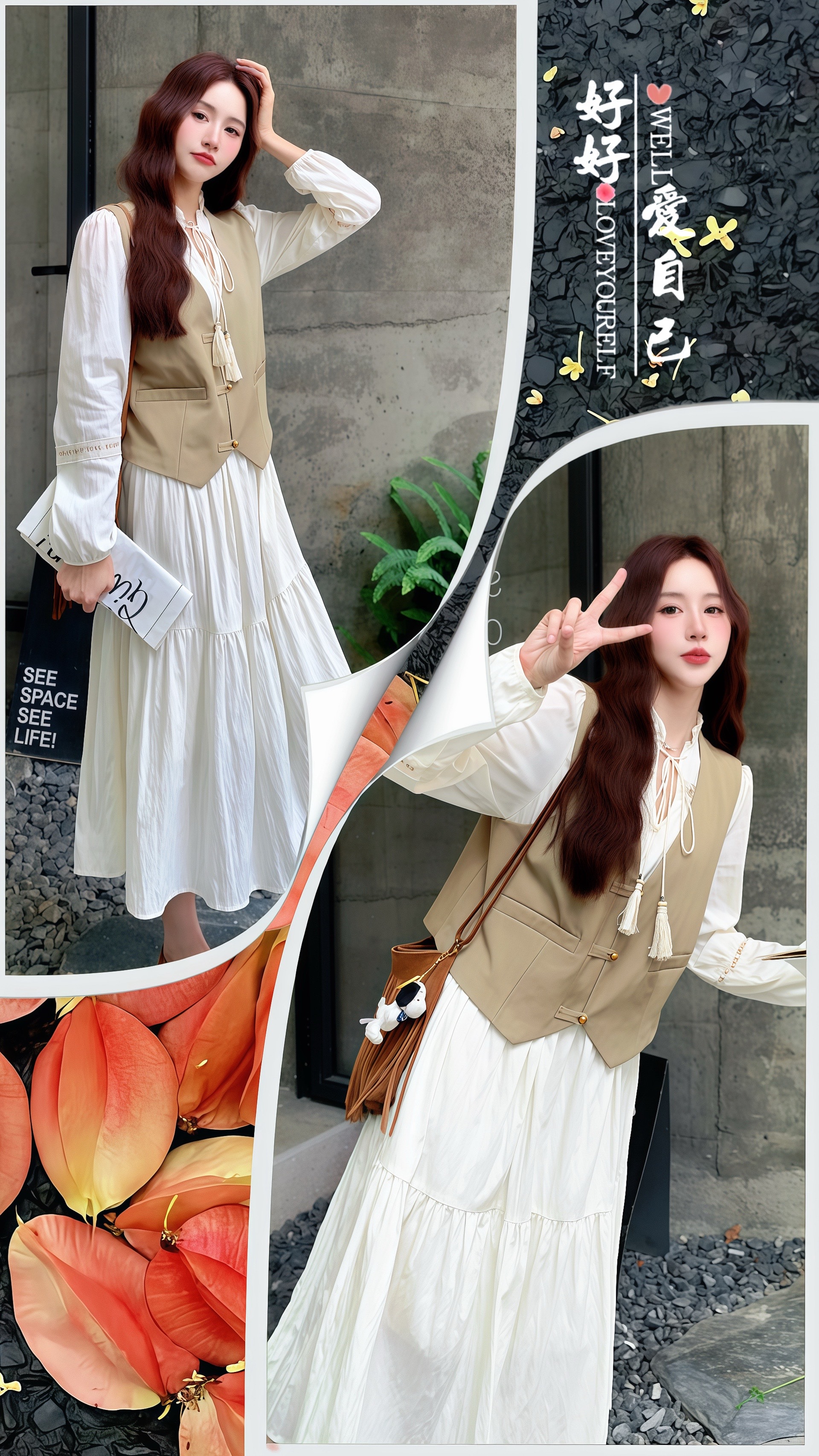 <p>通勤搭配 温柔穿搭 秋天一起做琥珀流光美女 早秋韩系氛围感穿搭 ...