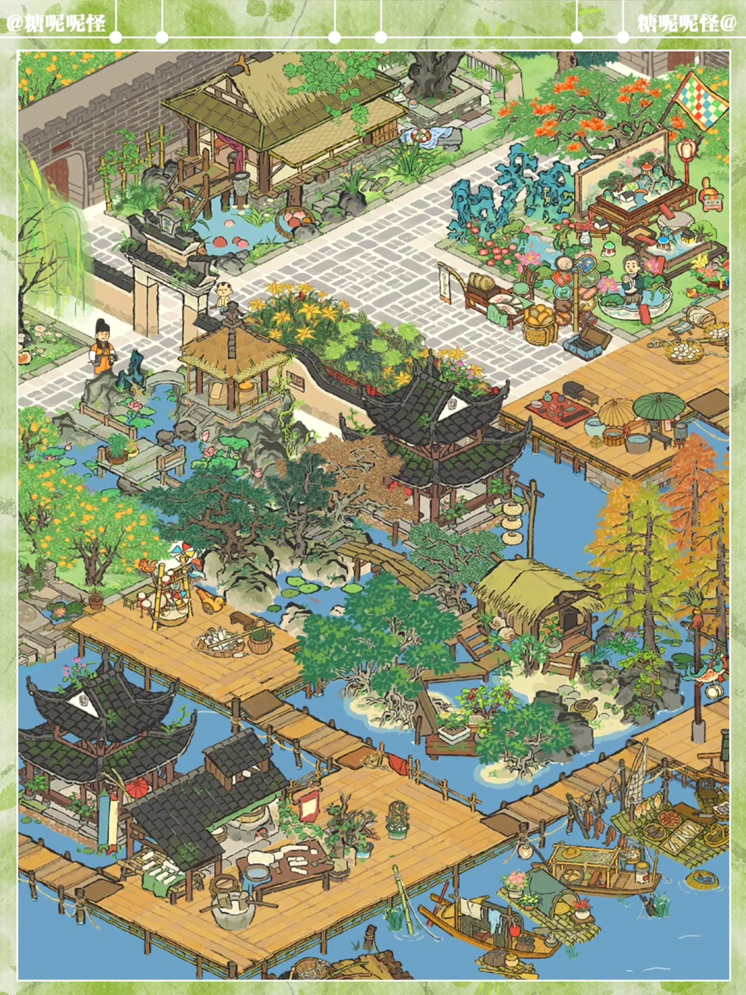 宁波府水上人家，暂向江千泊，秋宵月正明🌕