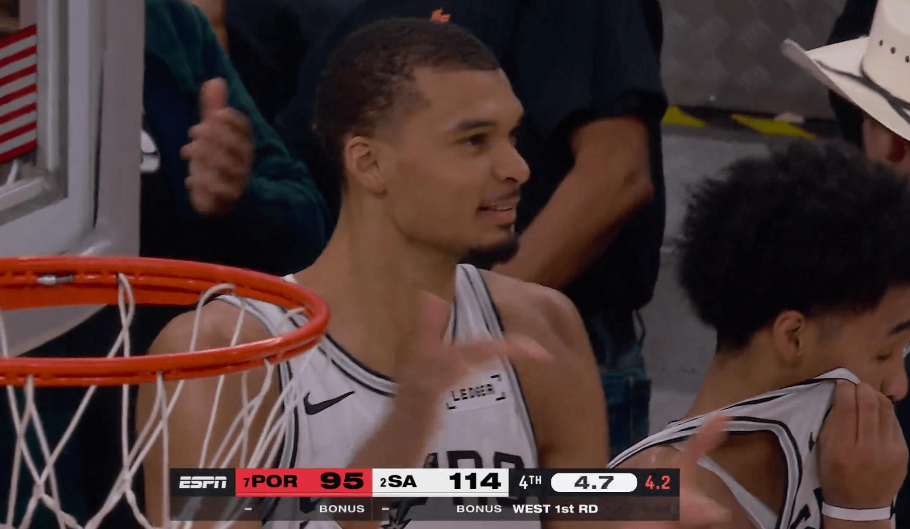 4月29日今日NBA季后赛，马刺114-95战胜开拓者。  此役过后...