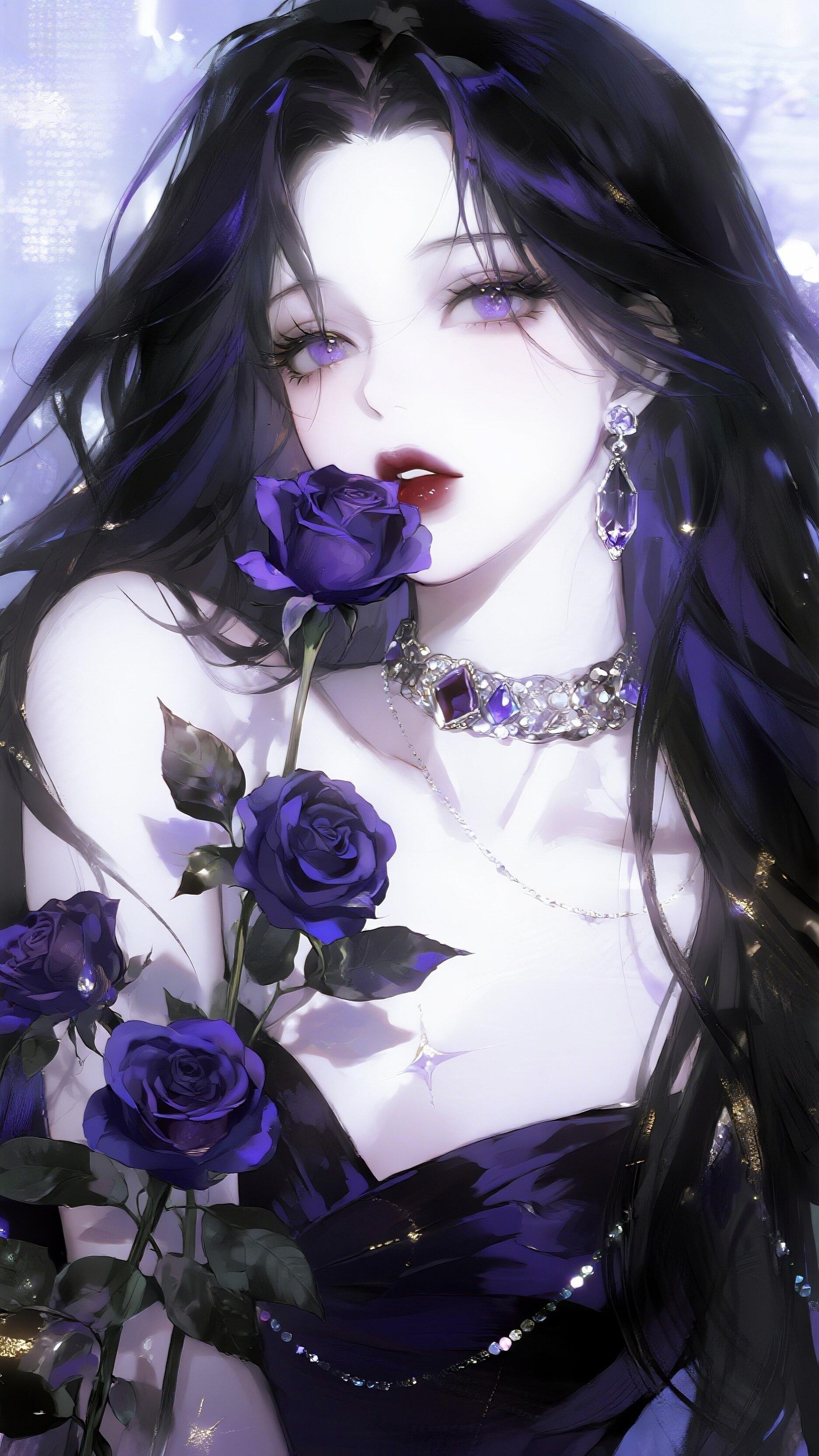 紫色系冷艳美人