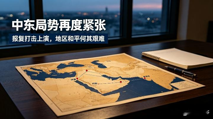 中东局势再度紧张，报复打击上演，地区和平何其艰难
根据公开新闻报道，中东局势又出现新变化。伊朗革命卫队发布声明，发射弹道导弹，打击约旦阿兹拉克一处美军基地，以此报复此前美方袭击伊朗油轮的行动。
 
这一轮交手，就是冲突的报复循环。一方采取行动，另一方紧跟着反击，矛盾不断叠加，局势也就一步步紧绷起来。