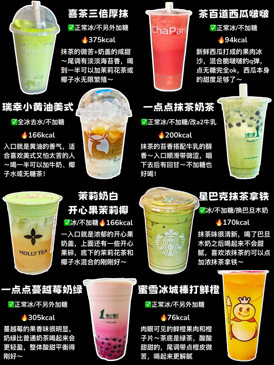🔥液断奶茶喝什么❓8杯低卡饱腹奶茶合集🥤