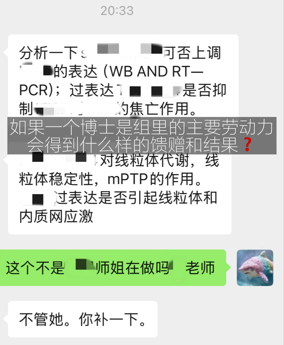 如果是组里主要的劳动力，会得到什么…