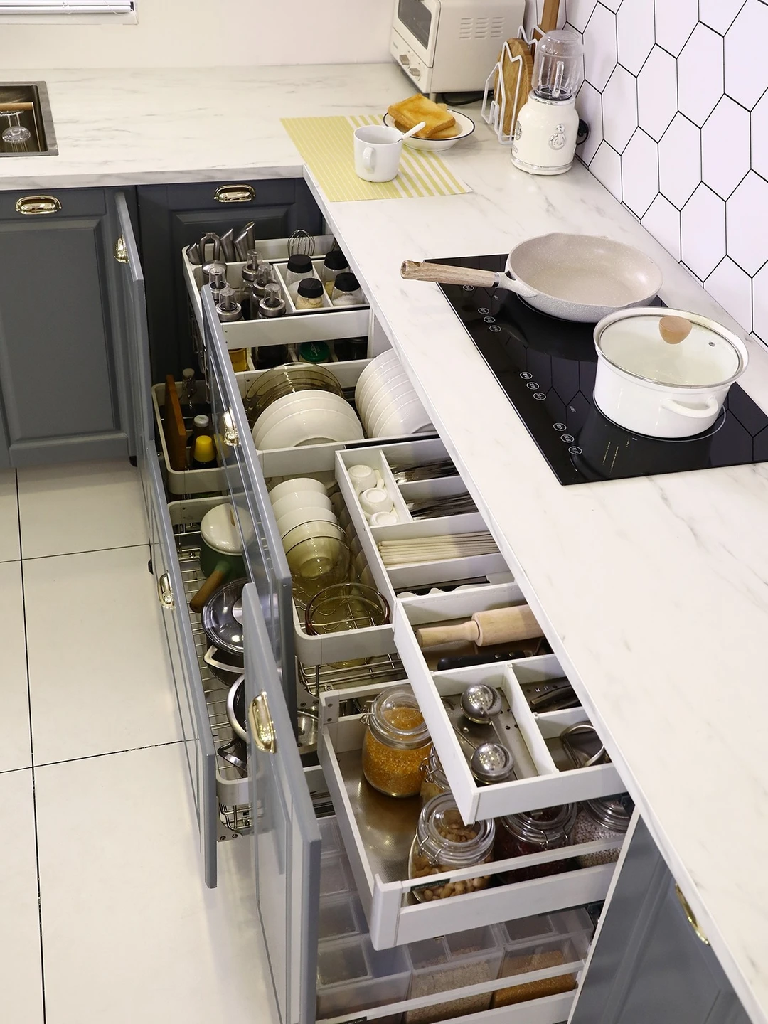 小厨房收纳技巧✔️小厨房也可以拥有大空间