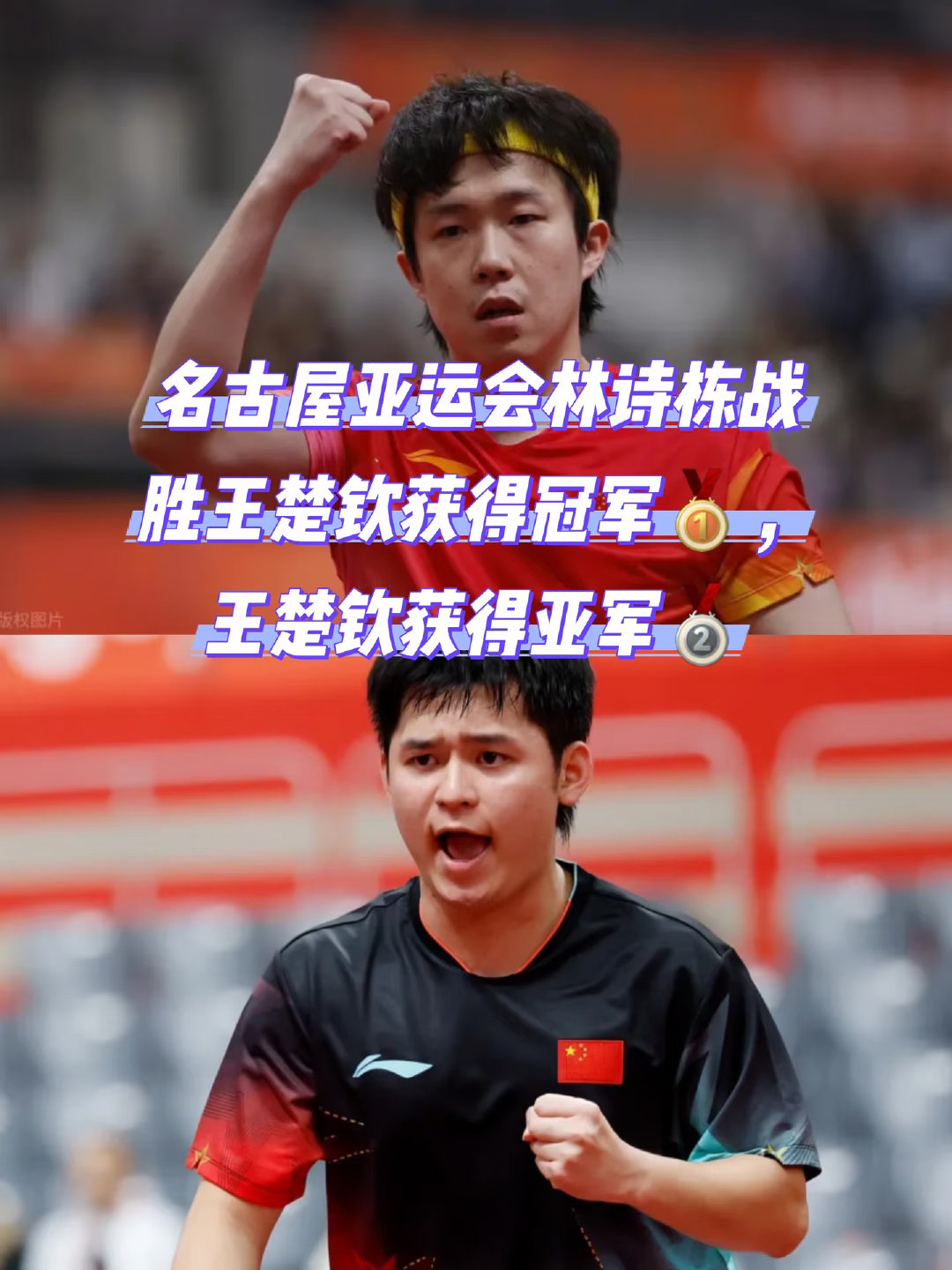 王楚钦vs林诗栋
林诗栋战胜王楚钦获得冠军🥇 ​