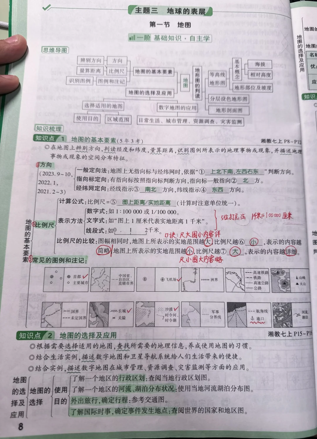 湘教版地理中考复习——地图🗺️