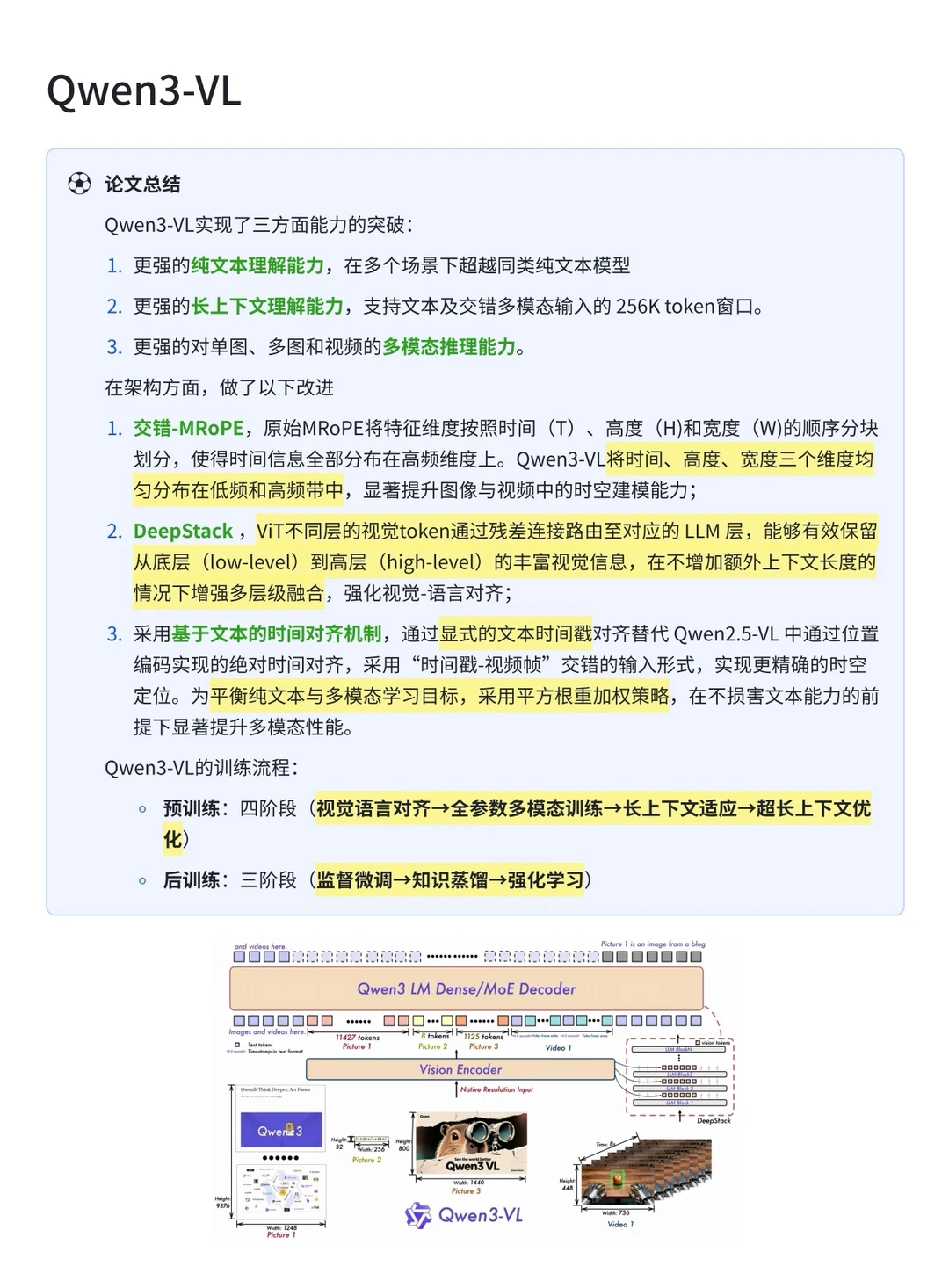 Qwen3-VL 相比 Qwen2.5-VL 改进了哪些？