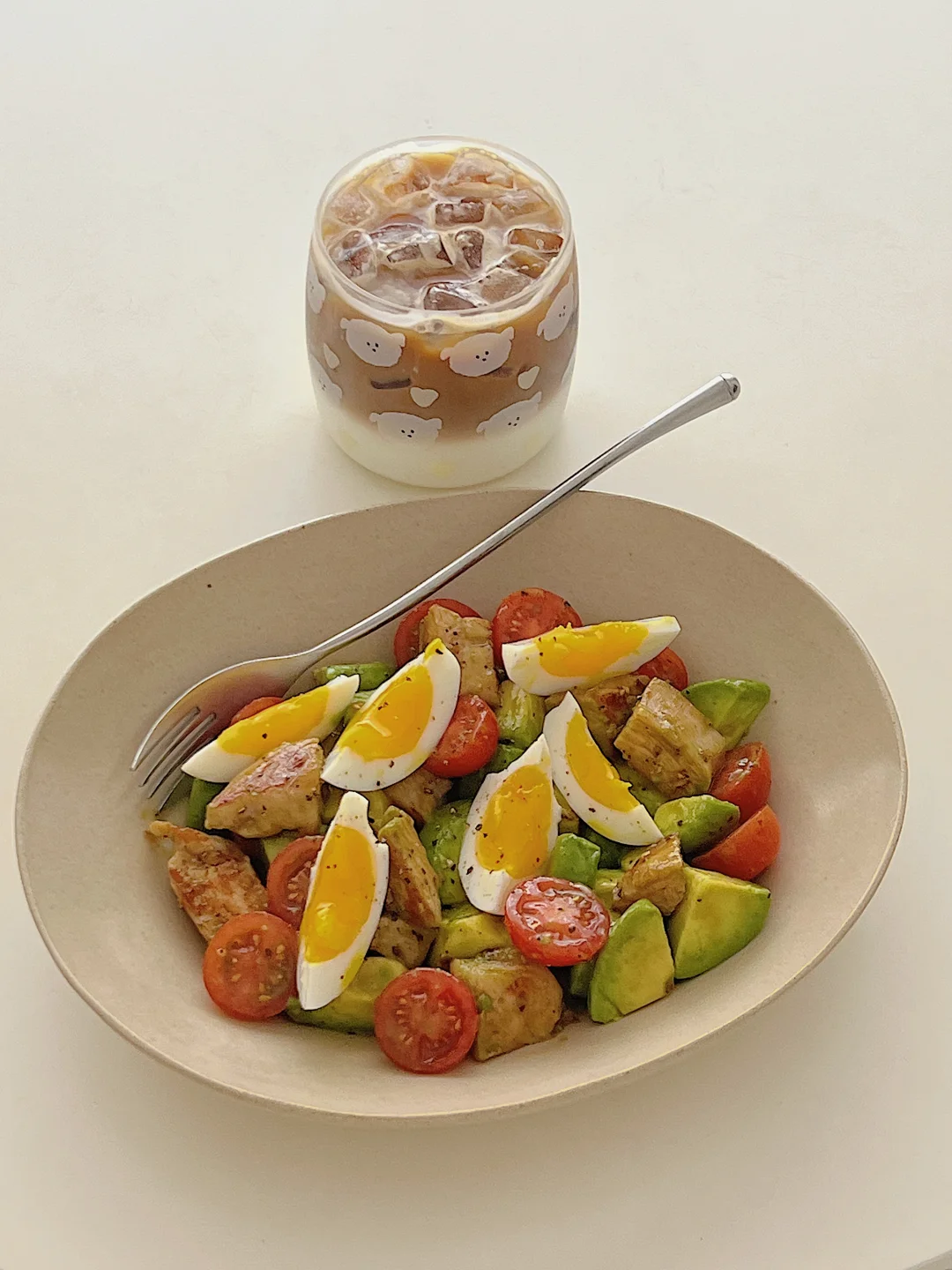 🔟分钟低卡料理✨鸡胸肉牛油果沙拉🥗