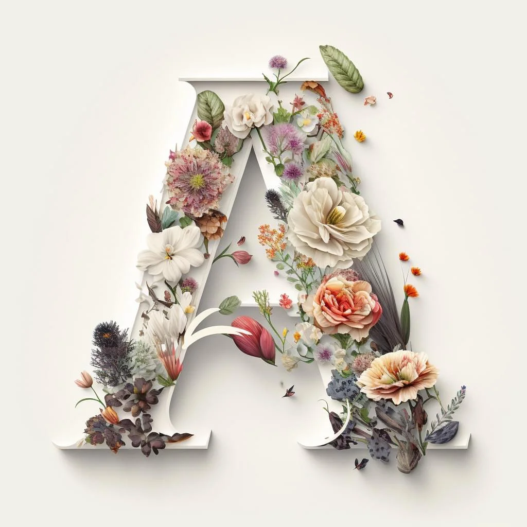 字母 鲜花版
