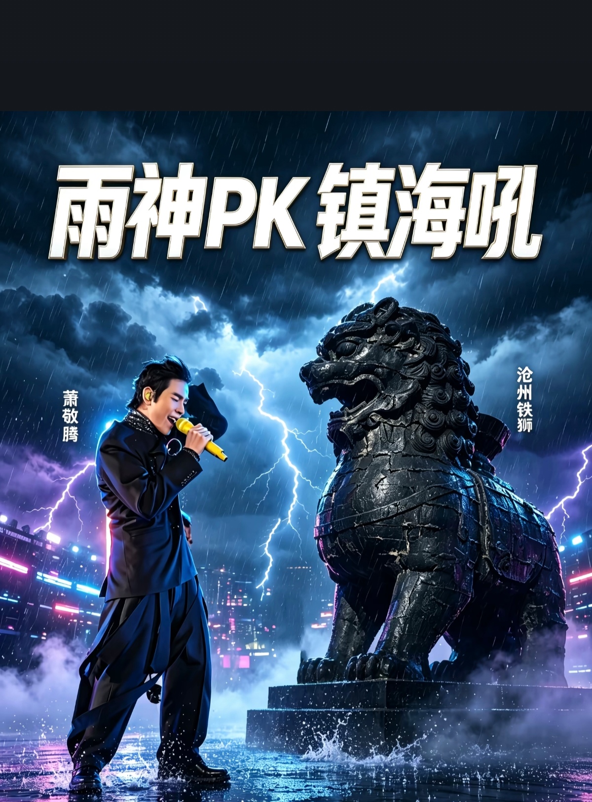 刚才那雨是萧敬腾登台了吗，镇海吼给个面子🤣雨神萧敬腾 萧敬腾演唱会