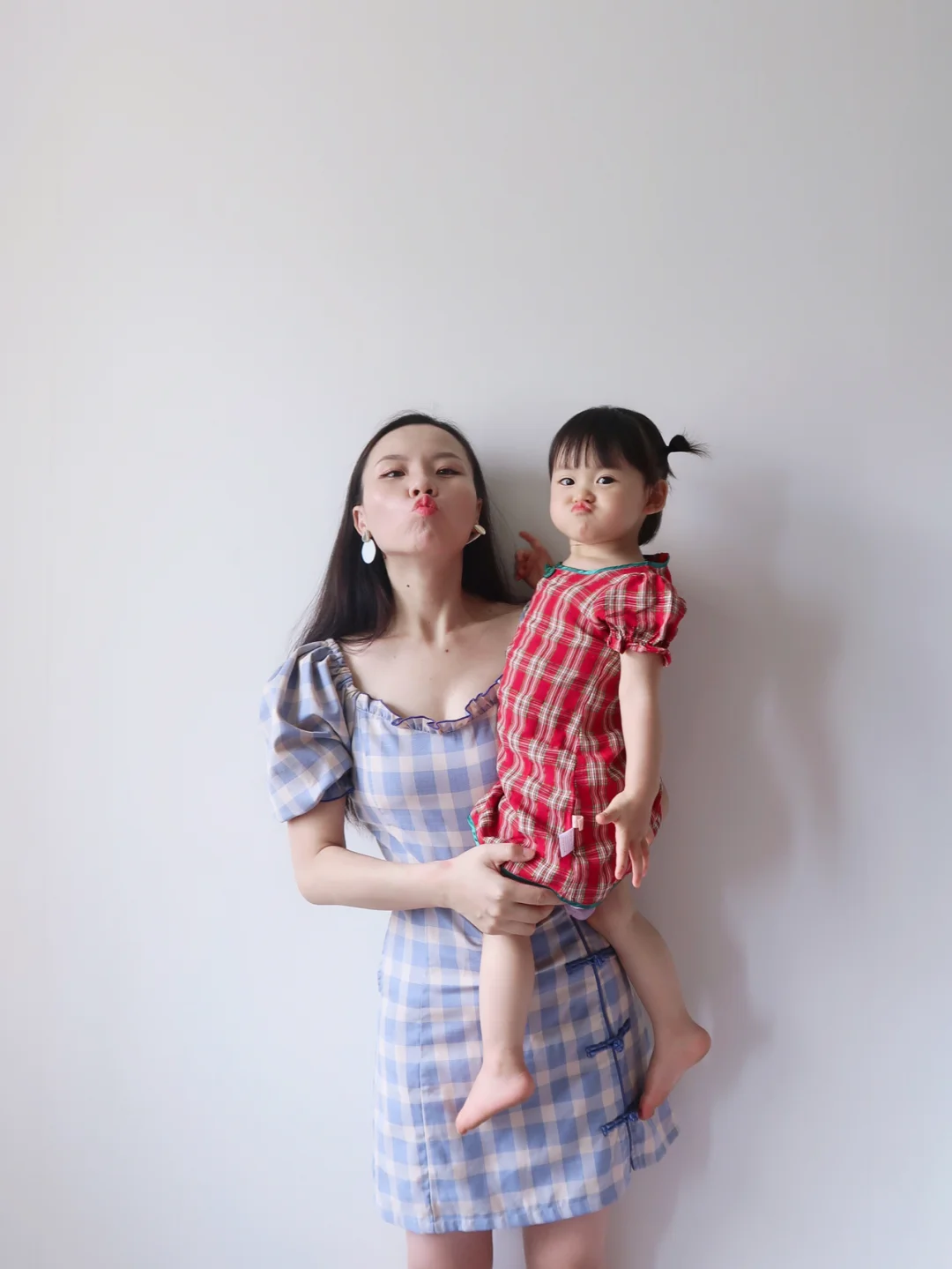 OOTD亲子装|改良版旗袍母女装