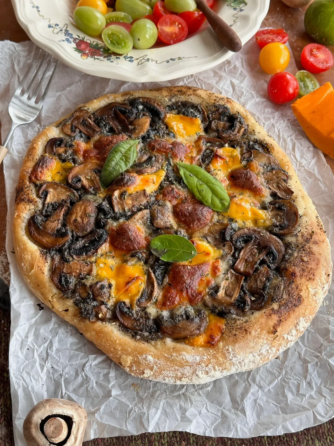 家庭版意式黑松露pizza🍕🍄巨好吃😋！！！