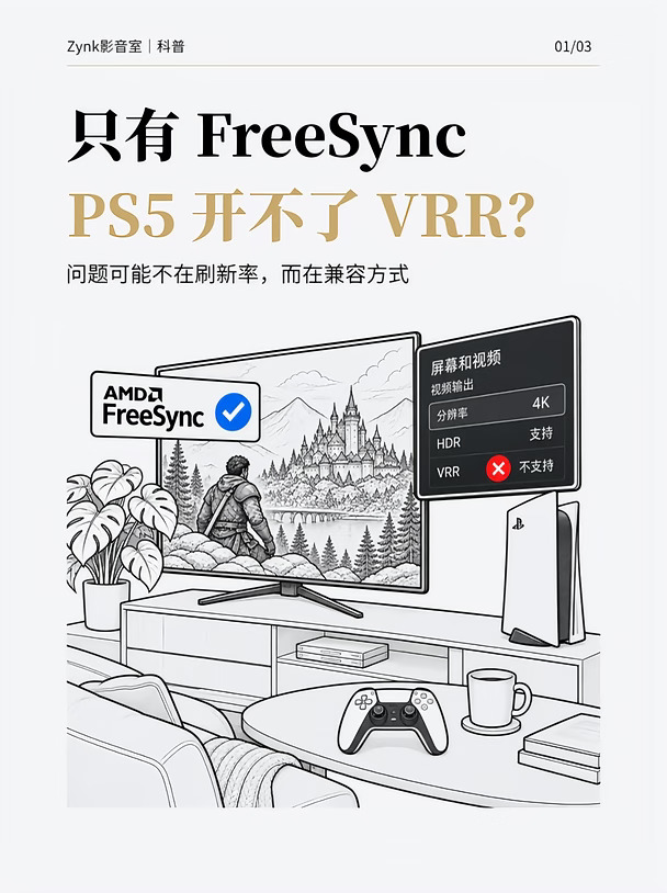 为什么 PS5 还是开不了 VRR？