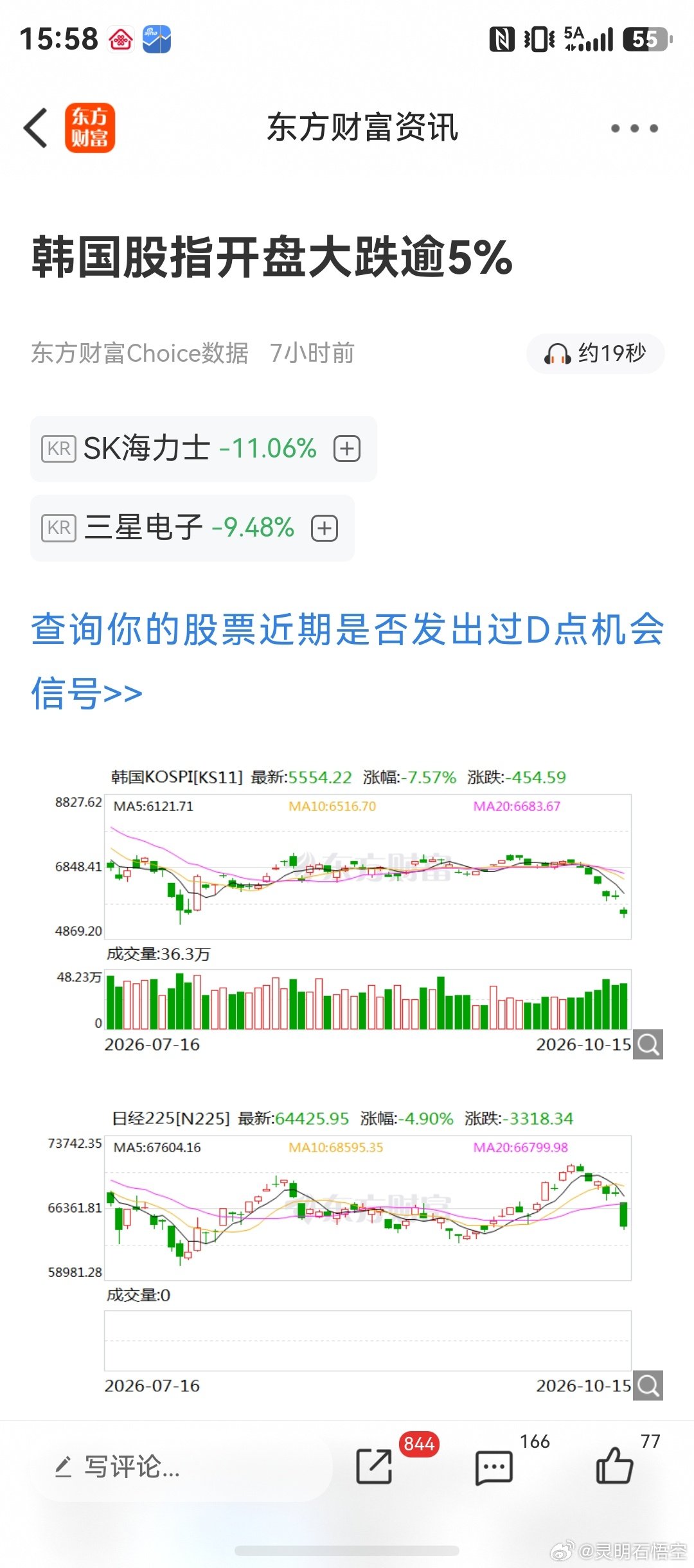 韩国金融监管机构就股市召开紧急会议：要求主动采取应对措施、保障市场稳定 ​