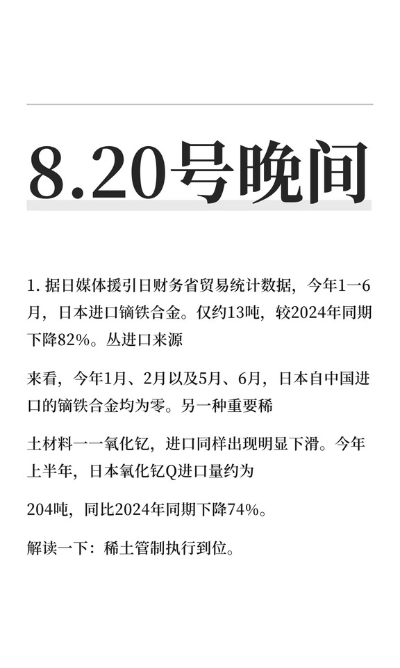 8.20号晚间