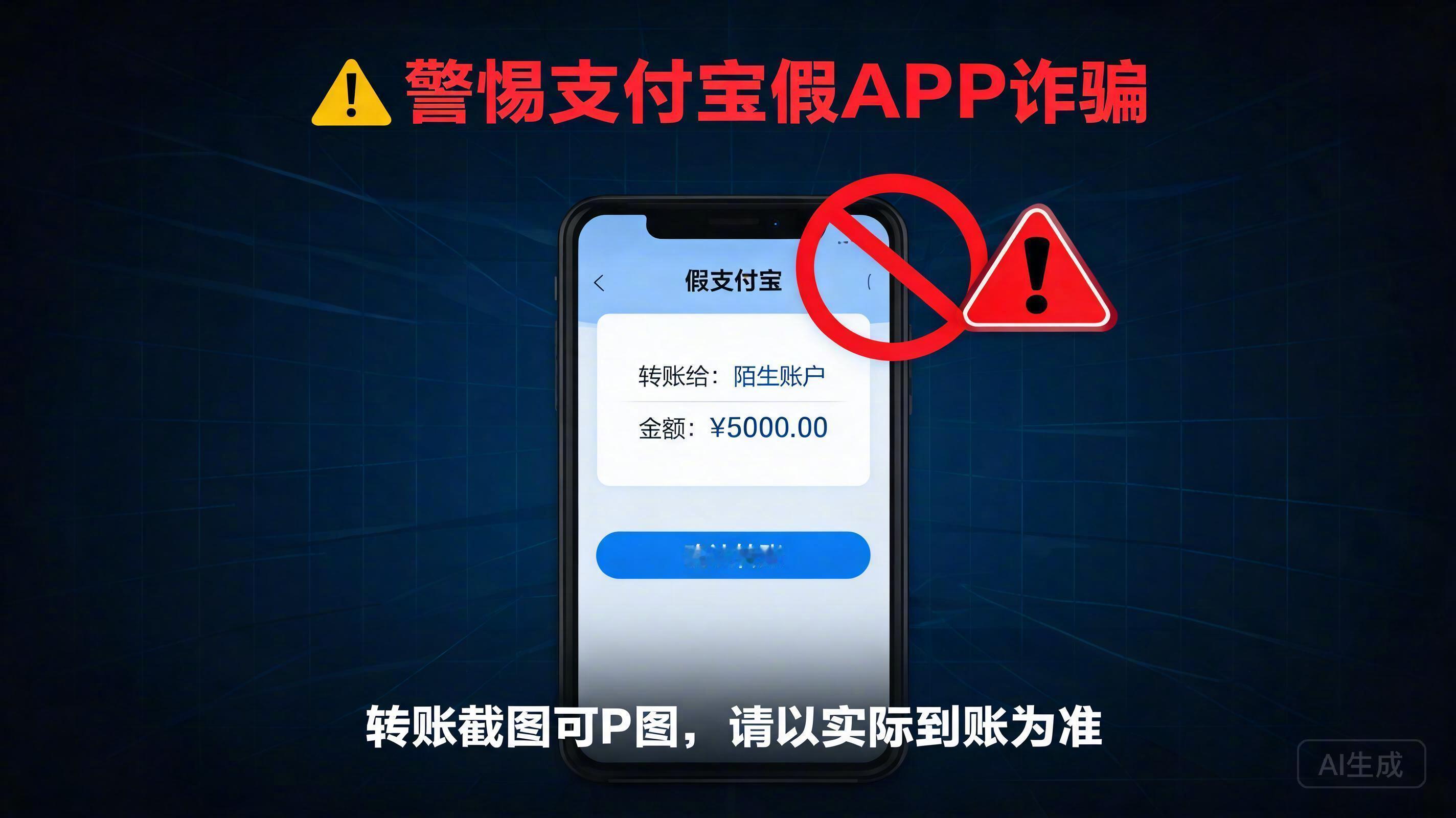 近期“1.8元即可伪造上亿转账”的假支付宝APP黑产链冲上热搜，这类高仿软件不仅能制造虚假到账假象，部分还暗藏木马直接盗刷资金，支付宝官方已紧急发声提醒用户切勿轻信截图。 一、黑产链曝光与假APP分类
