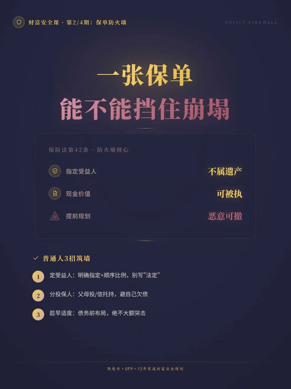 保单防火墙｜普通人3招自查