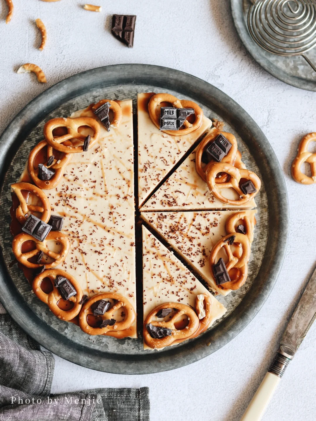✔️免烤箱|高颜值焦糖芝士慕斯挞🥨夏季甜品