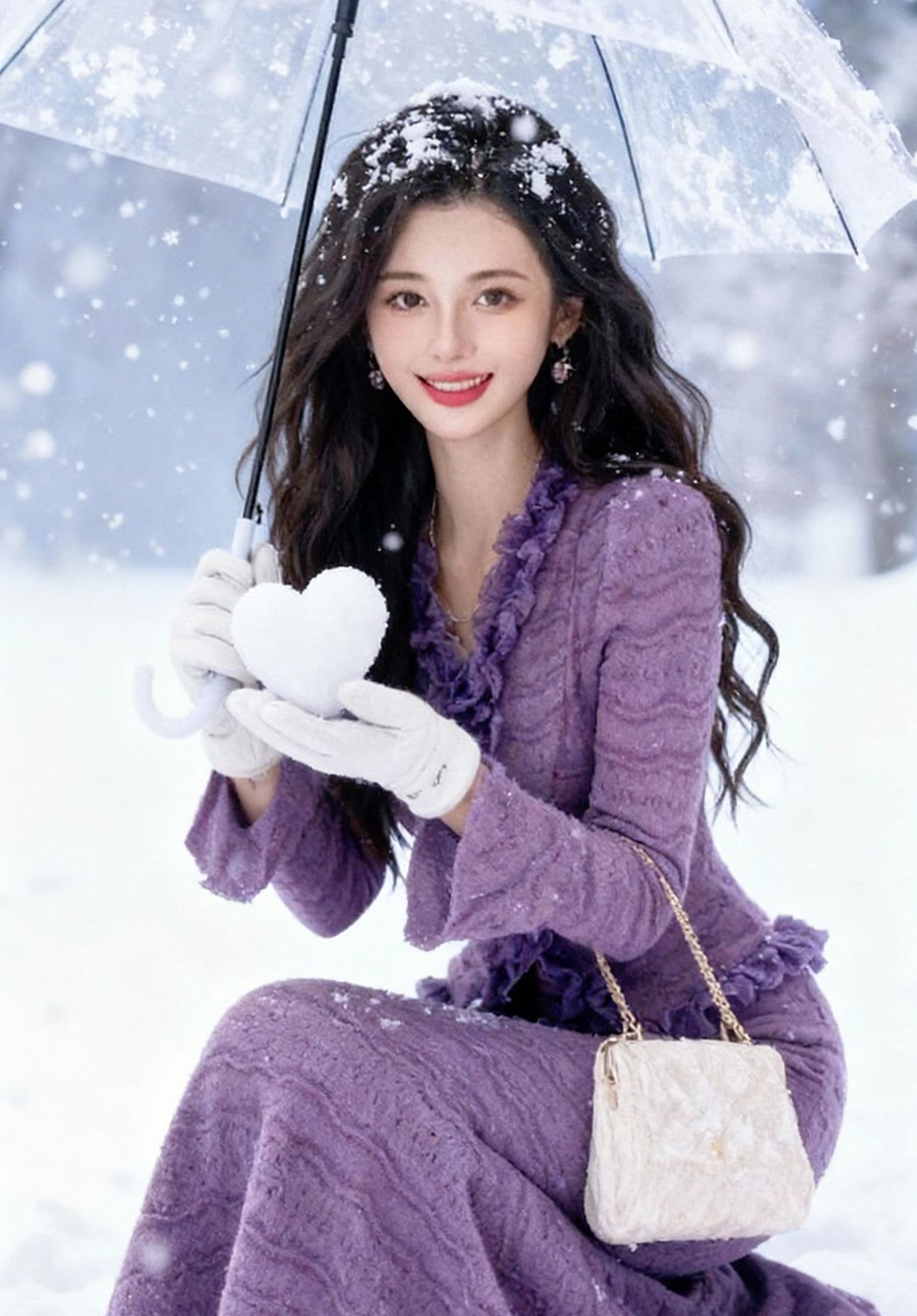 <p>纯欲风 荷叶边上衣 鱼尾半身裙 名媛风 甜美女孩 <!--{im...