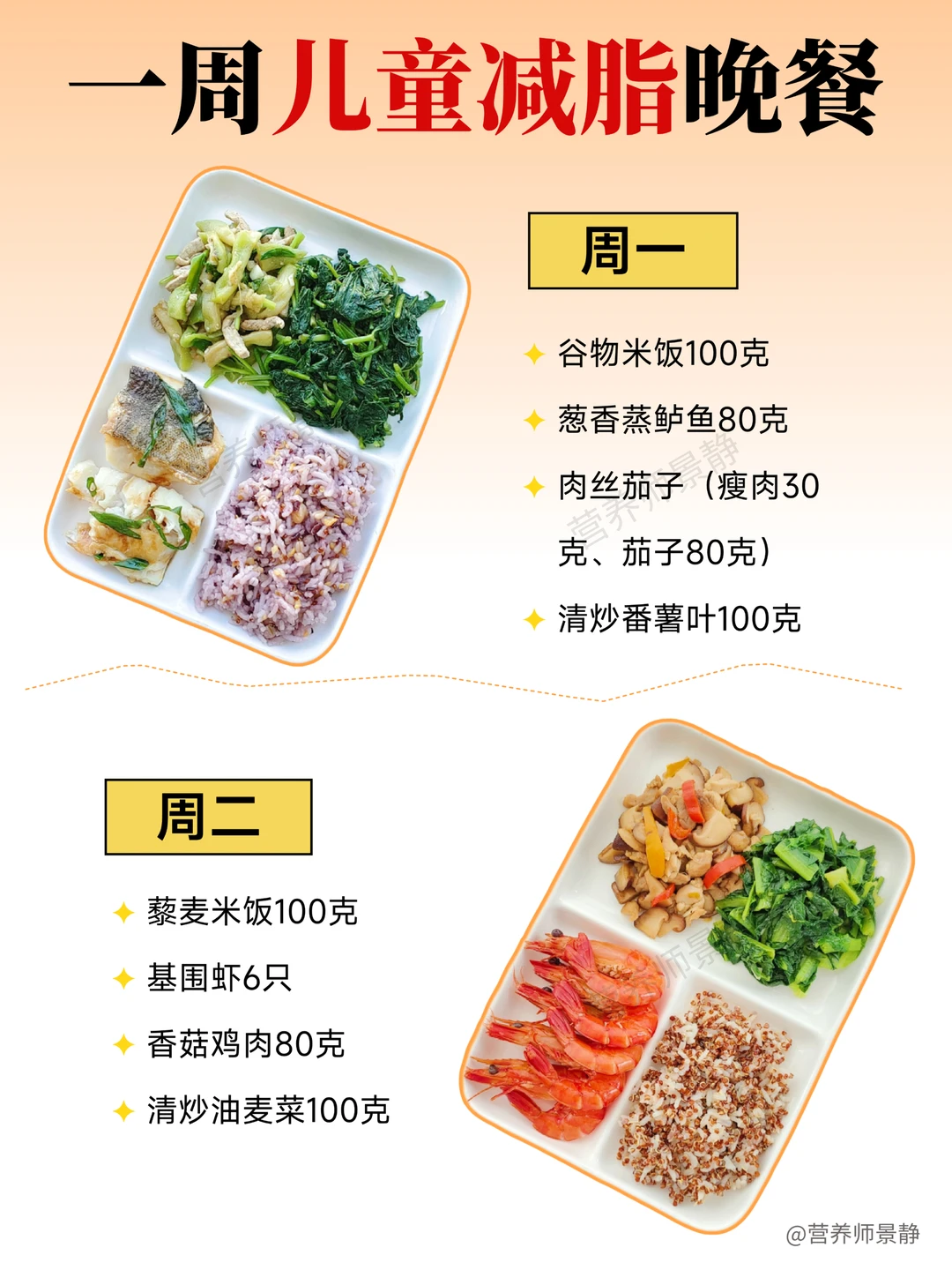 儿童减脂晚餐这样吃，孩子不知不觉瘦了