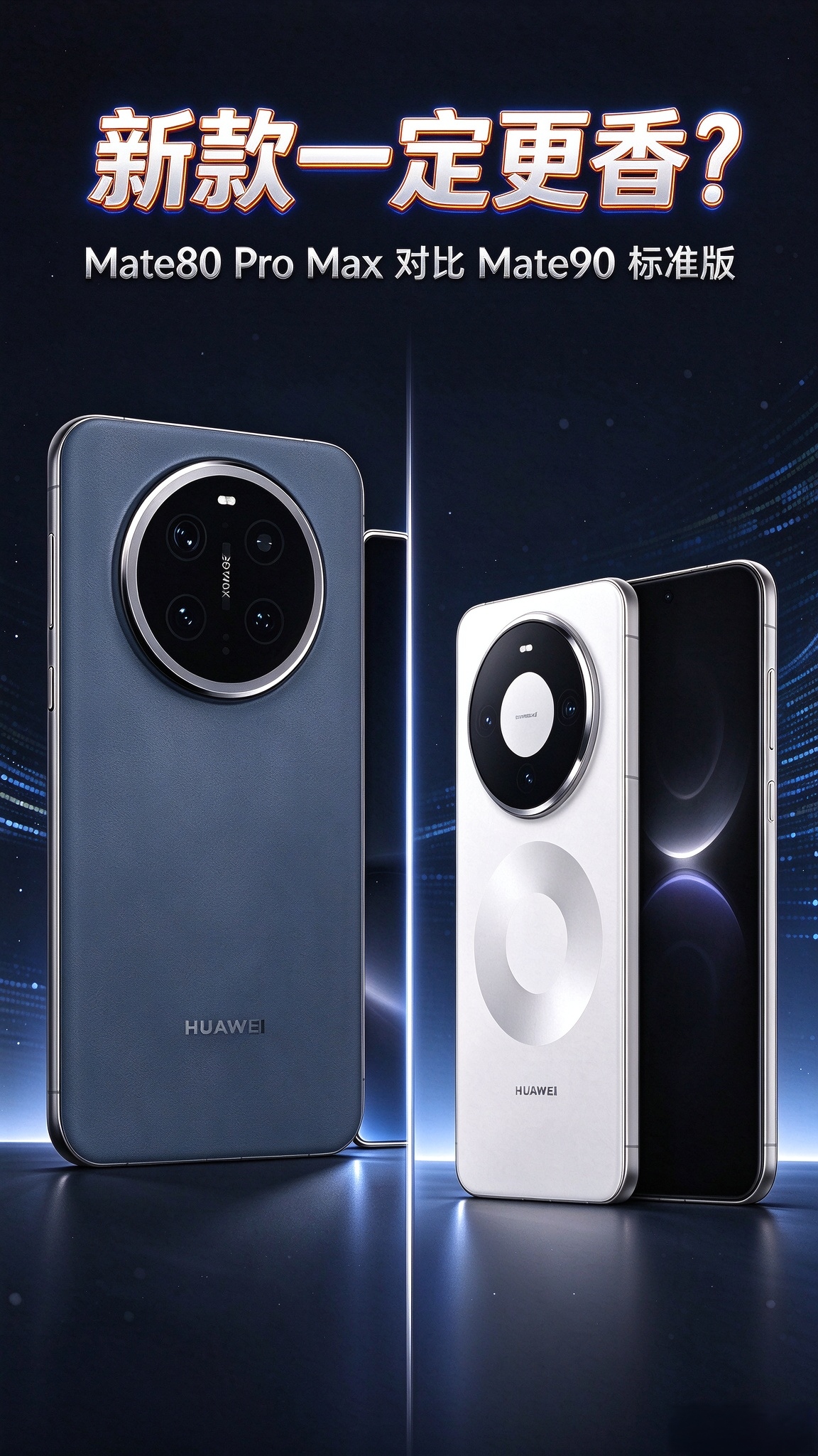华为 Mate80Pro Max vs Mate90 标准版！新款一定更香吗？
很多人蹲 Mate90 标准版发布，同时也在纠结：上代机皇 Mate80 Pro Max，到底值不值得入手？今天一次性讲清两者核心差距。
📱屏幕Mate80 Pro Max：6.9 英寸双层 OLED 大屏，LTPO 自