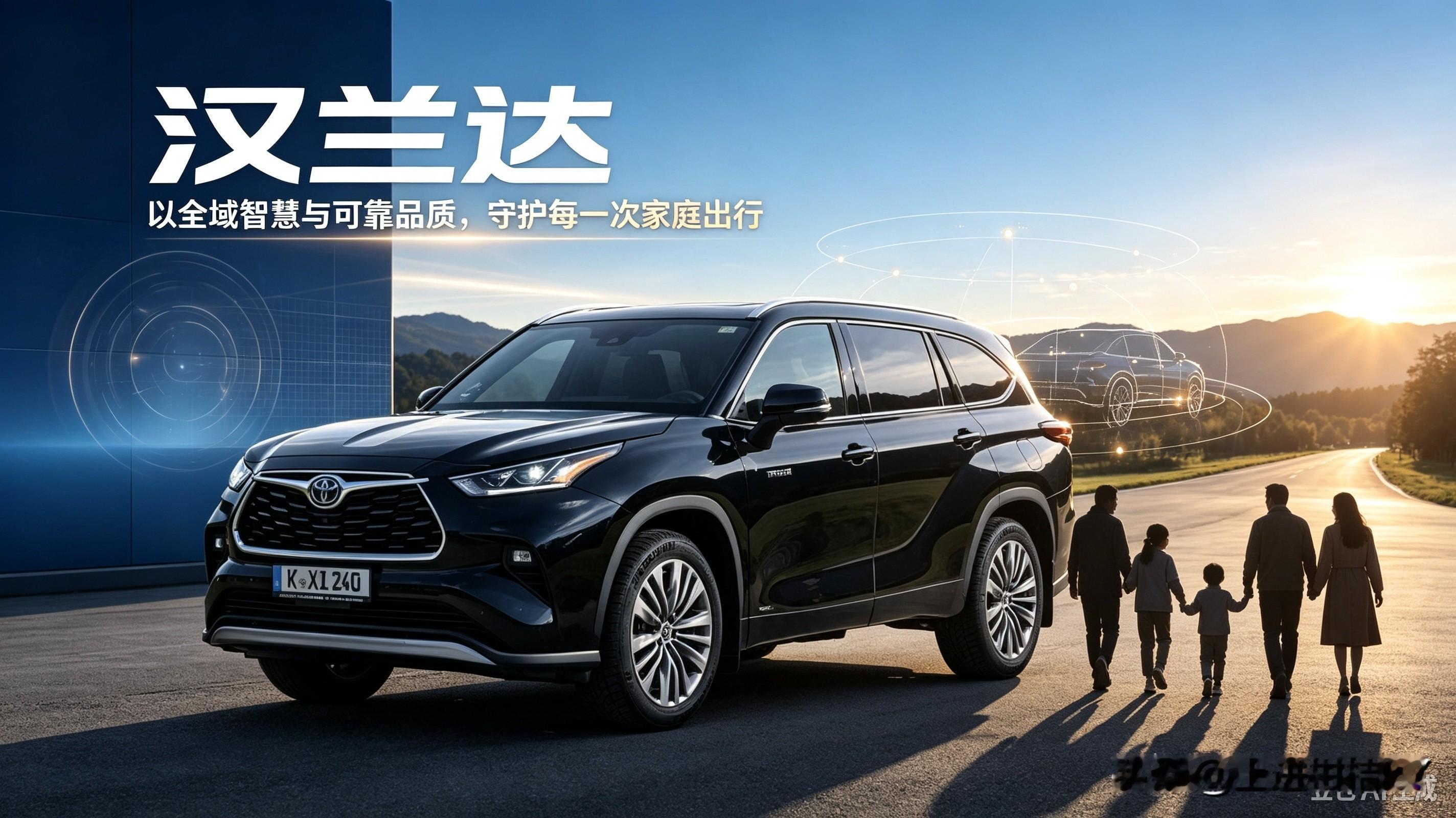 汉兰达：以全域智慧与可靠品质，守护每一次家庭出行

在汽车工业向电动化、智能化加速转型的浪潮中，广汽丰田汉兰达始终以“全域安全智能中大型SUV”为定位，用扎实的产品力诠释着何为“可靠伙伴”。它不盲目追逐浮于表面的科技噱头，而是将安全、空间、能耗与品质的核心需求深度融合，打
