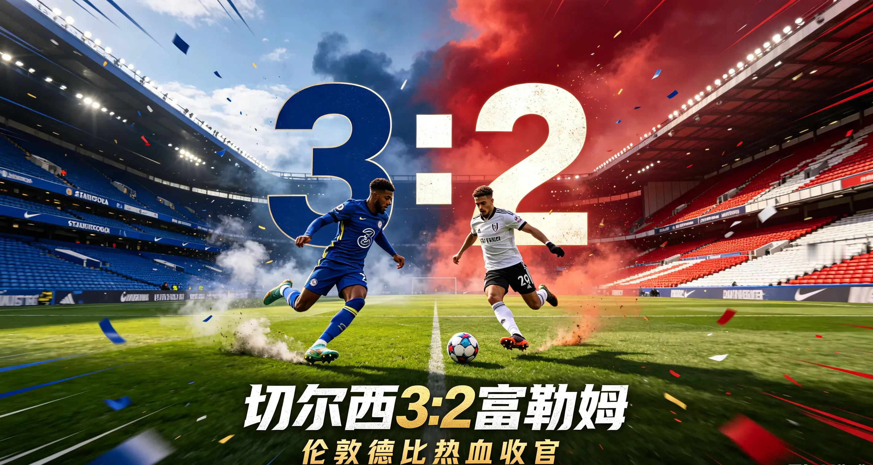 31秒封神闪击！切尔西3-2极限绝杀德比，新援首秀破门，燃爆全场