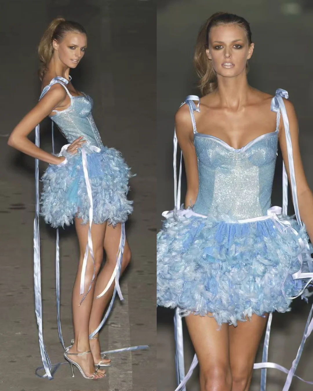 Dsquared² 2004春夏｜千禧芭蕾少女羽毛绮梦