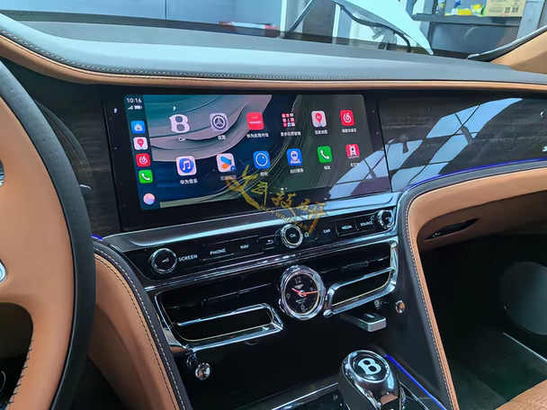 宾利新飞驰刷全屏CarPlay