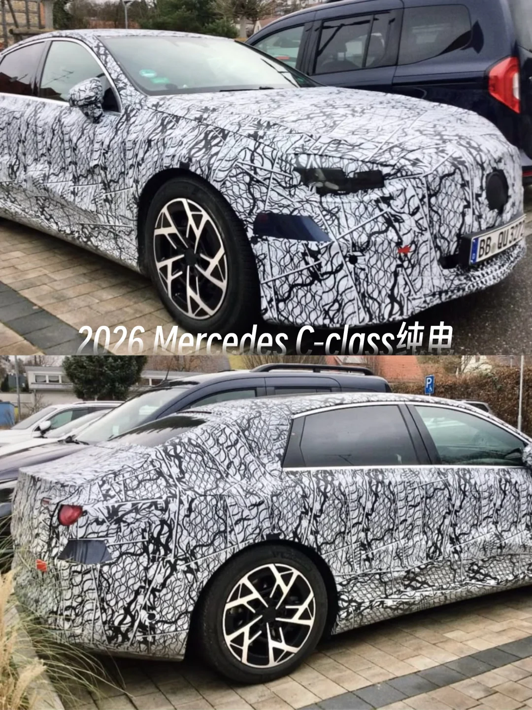 2026款奔驰C级纯电版 星星灯没跑了