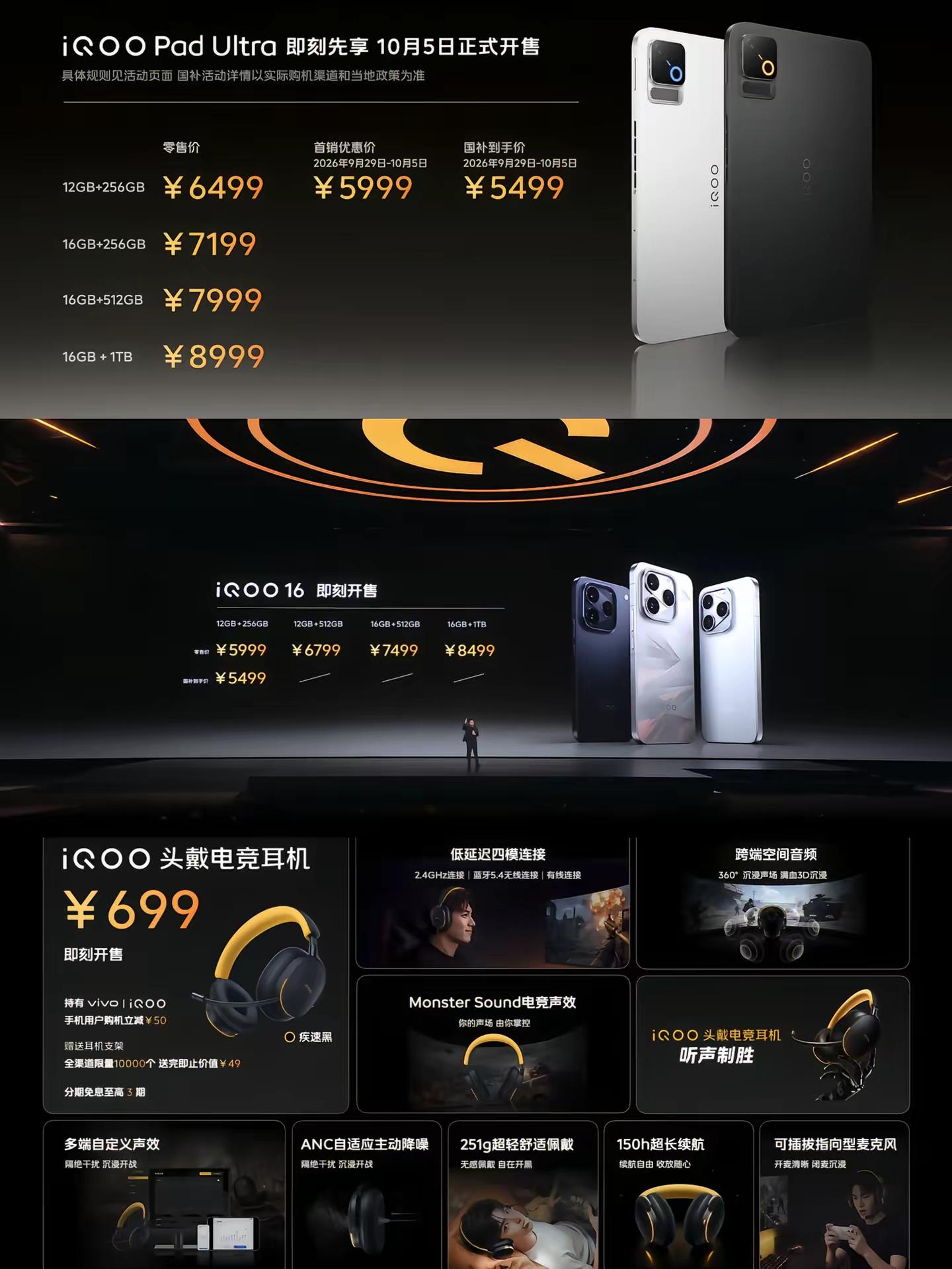 iqoo16发布会总结iqoo16 5499起iqoopadultra6499起，首销最低5499起堆料满满，会是你们考虑要买的吗iqoo16 iqoo 数码科技 性能旗舰