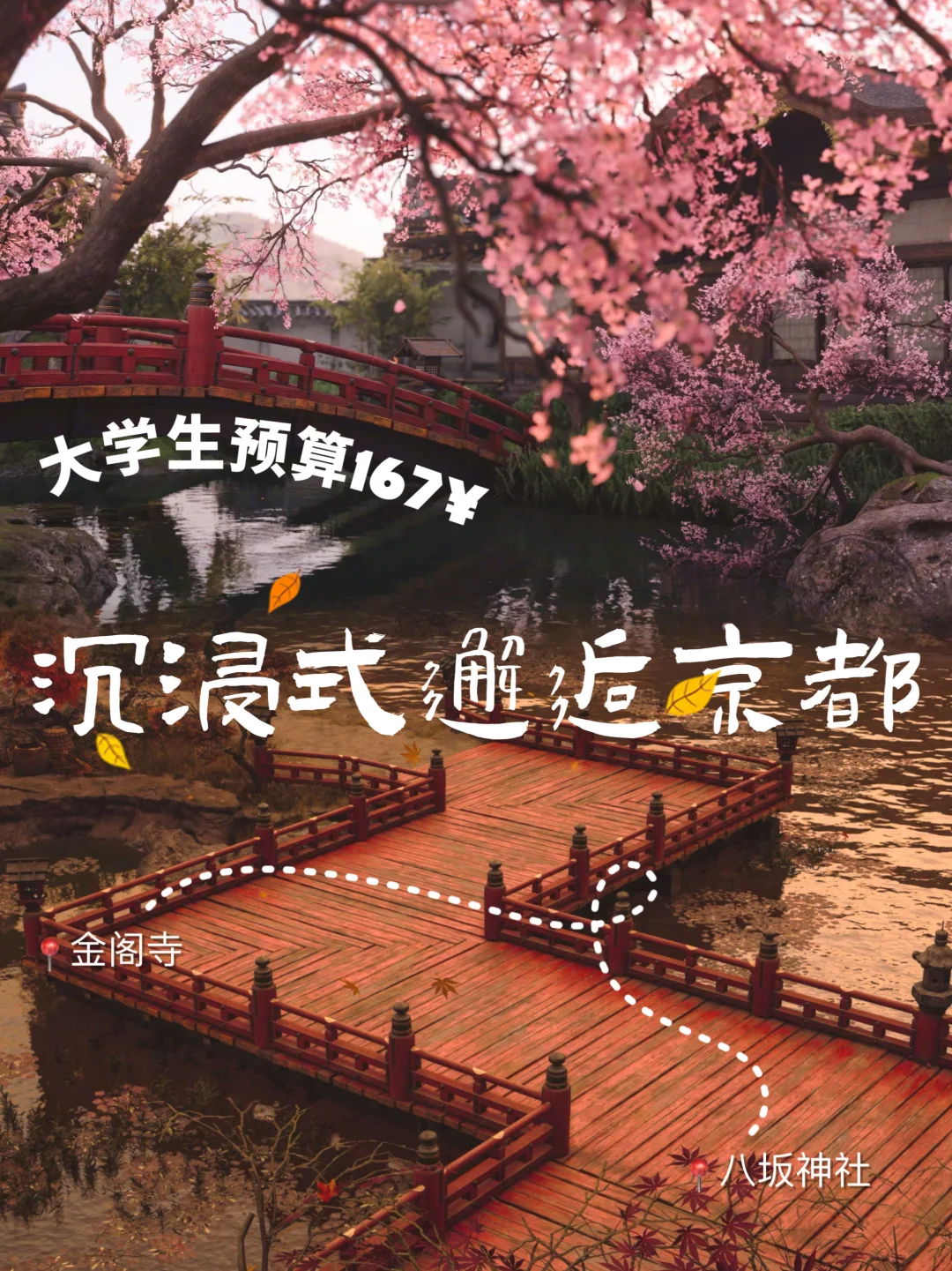 👘大学生预算167｜三天两夜邂逅秋天的京都🍂