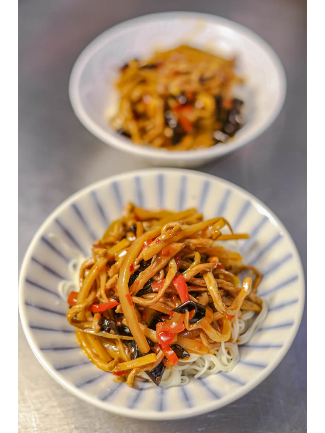 坚持做1000种面不重样（319）鱼香肉丝拌面