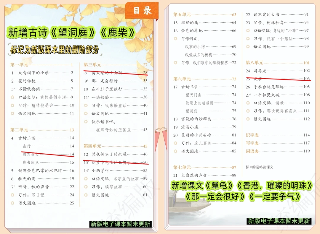 2025版三上新课本，刚好赶上暑假预习