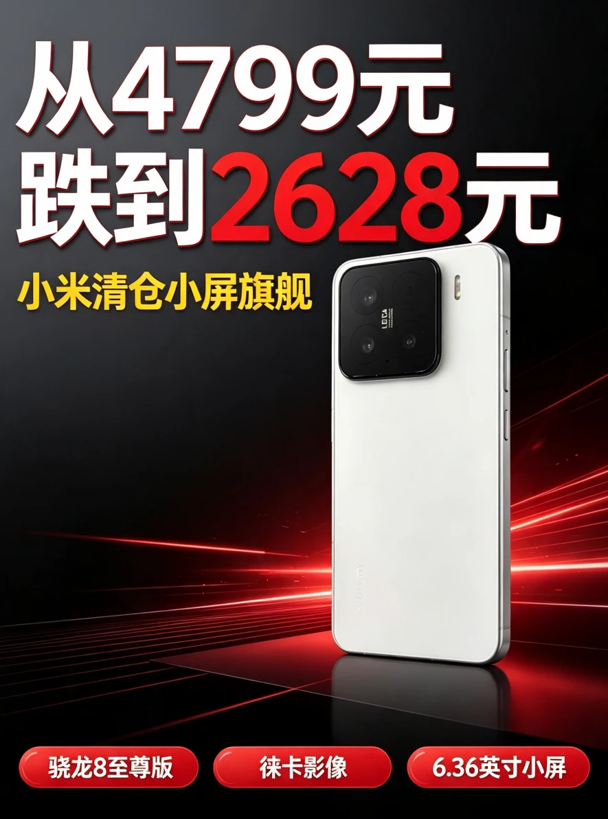 从4799元跌到2628元，小米清仓了：骁龙8至