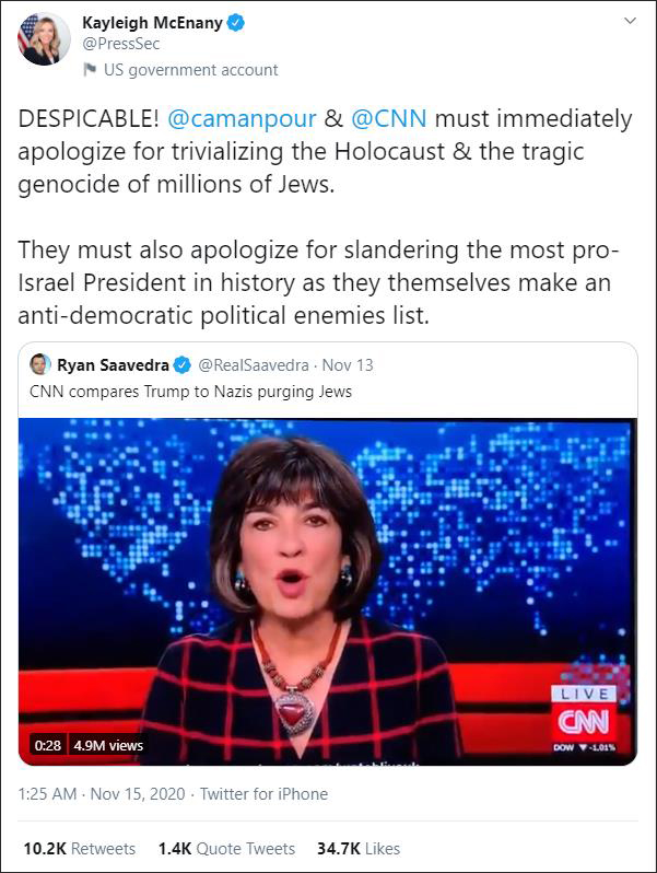 CNN將特朗普比納粹, 麥克納尼: 必須立刻道歉-圖3