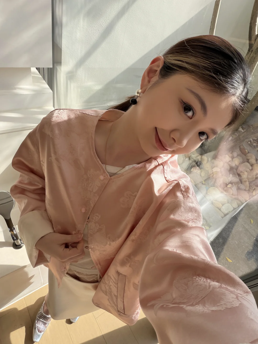 初秋的第一件新中式粉外套和粉马甲🎀🤍💭🌸