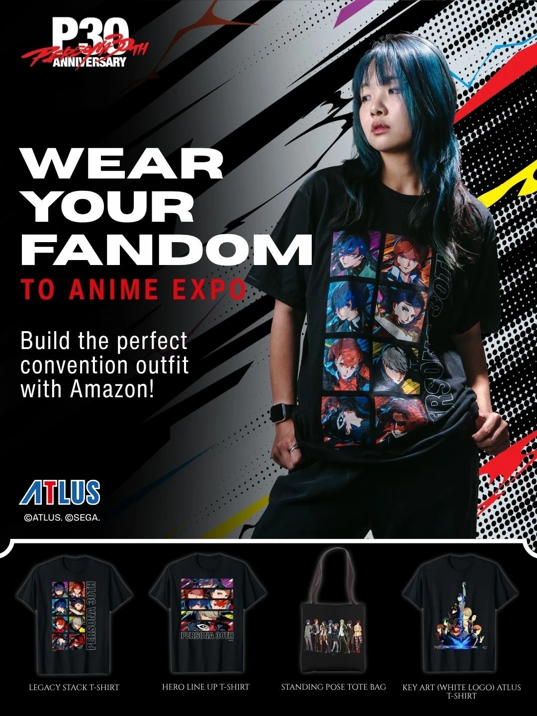 女神异闻录✖️ Anime Expo 2026 新品T恤公开