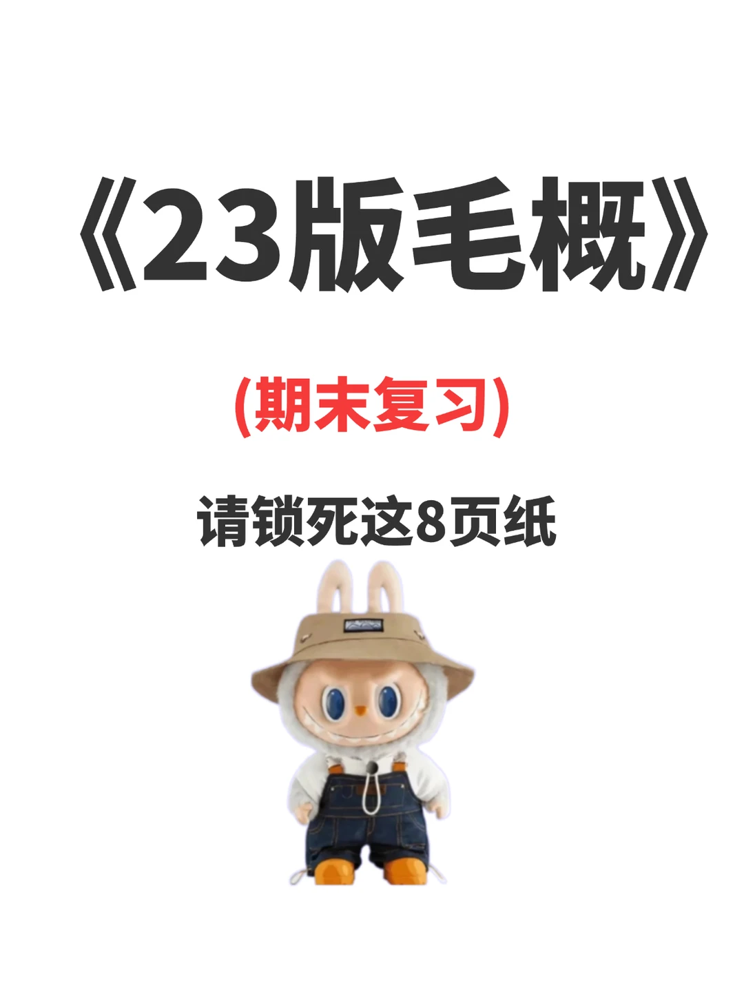 23版，背这8页期末95+